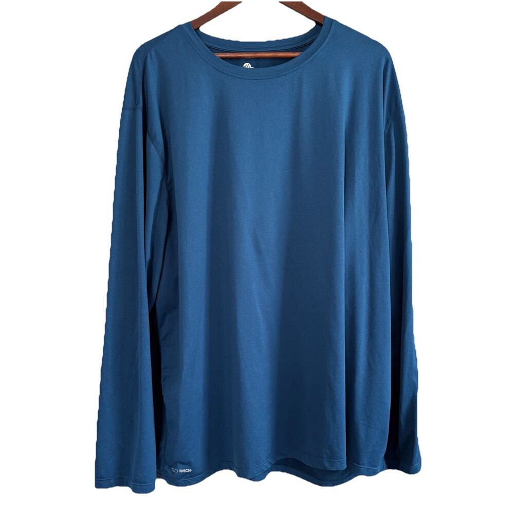 Eastern Mountain Sports Men’s TechWick Blue Long Sleeve Shirt XXXL Base Layer